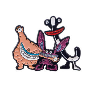 Nickelodeon Aaahh!!! Real Monsters Cartoon Characters Enamel Pin Gift